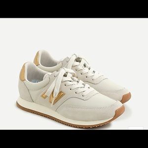 NewBalance x JCrew Gold Sneakers